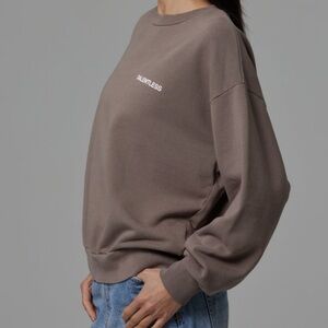 Talentless Elements Crew Neck Tan Sweatshirt Womens Small